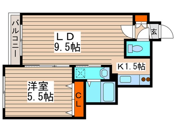 フォンテ－ヌ福住の物件間取画像